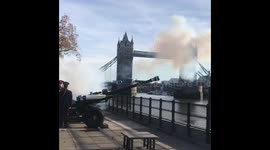 Gun salutes fired at Tower of London for Prince Charles' 70th birthday