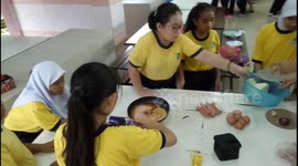 Schoolkids Learn Cooking for the 1st time