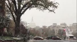 Blanket of white coats DC in first snowfall of season