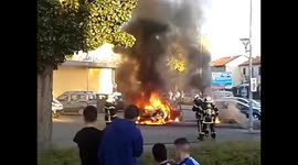 Cars in Flames in France