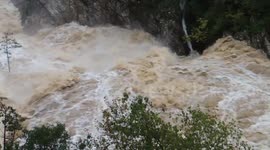 Flooded River in South of France