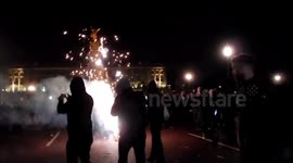 Chaos at anti-capitalist Bonfire Night protest in London