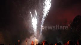 Alex Salmond effigy blown up in Lewes