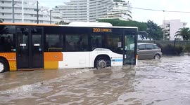 Pluies diluviennes dans les Alpes-Maritimes, PACA, à Villeneuve Loubet – inondations