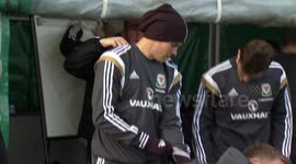 Gareth Bale training in Wales ahead of Euro 2016 qualifier