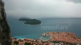 Storm incoming to Dubrovnik