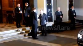 Duke and Duchess Of Cambridge leave the Royal Variety Performance