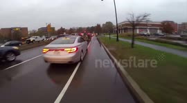 Cyclist forgives driver who crashes into him