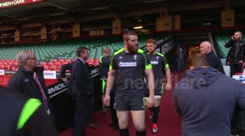 Wales rugby squad training ahead of Fiji match
