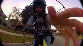 The paramotor-powered bicycle