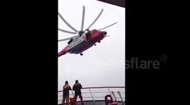 Injured man airlifted from a trawler in north Atlantic