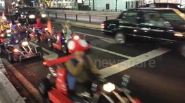 Mario Kart on the streets of Tokyo