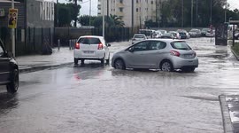 Pluies diluviennes dans les Alpes-Maritimes, PACA. Villeneuve Loubet – inondations