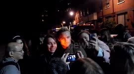Ronan Keating greets fans in London