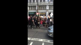 Students protest against tuition fees in central London