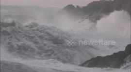 Nov 15, 2018 | Powerful North Atlantic storm: Trout River coastlines, major damage to boardwalk