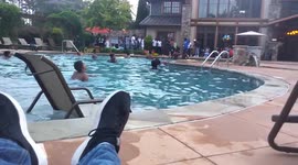 Random Fight At A Pool