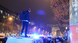 Paramedics block Paris' Champs-Elysees in protest over reforms