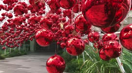 Beautiful Large Red Christmas Balls