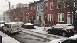 Snow storm in Philadelphia