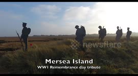 Mersea Island amazing WW1 Remembrance tribute