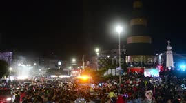 Inauguration of a Christmas tree in San Salvador