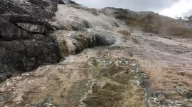 Mammoth Hot Springs in Yellowstone National Park