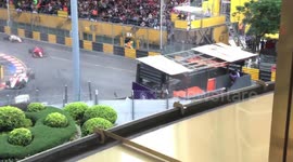 Teenage driver fractures spine after horrific airborne crash at Macau Grand Prix