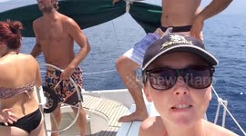Summer fun on the boat! Greece