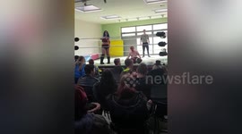 Hulking mum loses almost half her body weight thanks to wrestling