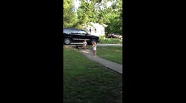 Epic FAIL baby's first front flip
