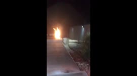 Neighbour garden fire accident