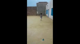 Small cricket practice and his talent show