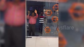 Hilarious glass door prank goes viral in India