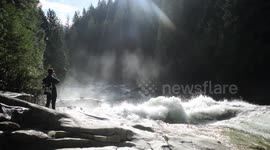 rapid water falls