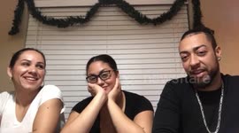 A polyamorous ‘triad’ who live together with their four children say that their unconventional relationship works because they have “big hearts” and they “love hard and strong”
