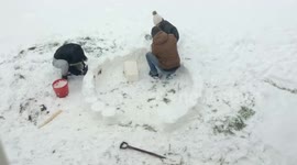 We built an igloo during Beast from the East