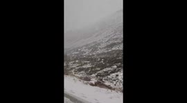 Heavy November snowfall on Scotland's Cairn Gorm Mountain