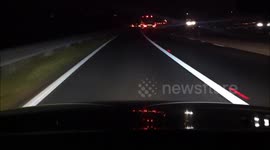 Pothole on M1