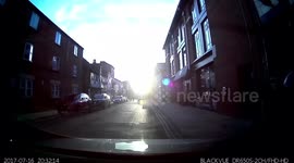 Drunk man runs into a cyclist