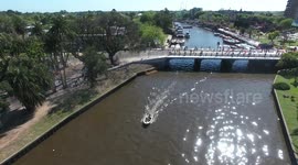 Closing city of Tigre Marathon