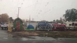 Dreary holiday season for Camp Fire victims as rain pours down in Butte County