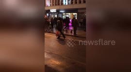 Brawl erupts on busy Birmingham street moments before Black Friday rush