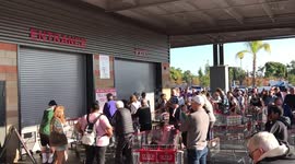 Hundreds queue for Costco's Black Friday sales in Venice, Los Angeles