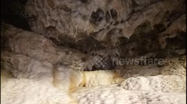 Beautiful limestone close up view