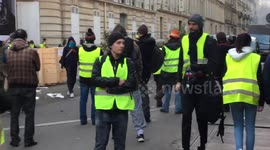 Protesters in Paris