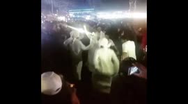 Young emiratis dancing to The Weeknd's concert