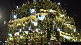 Traditional London pub the Churchill Arms dazzles with more than 20,000 Christmas lights