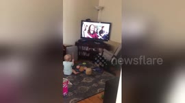 Drumming two-year-old baby rocks out to Foo Fighters' Carpool Karaoke