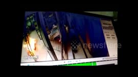 Man set on fire miraculously survives after being helped by onlookers